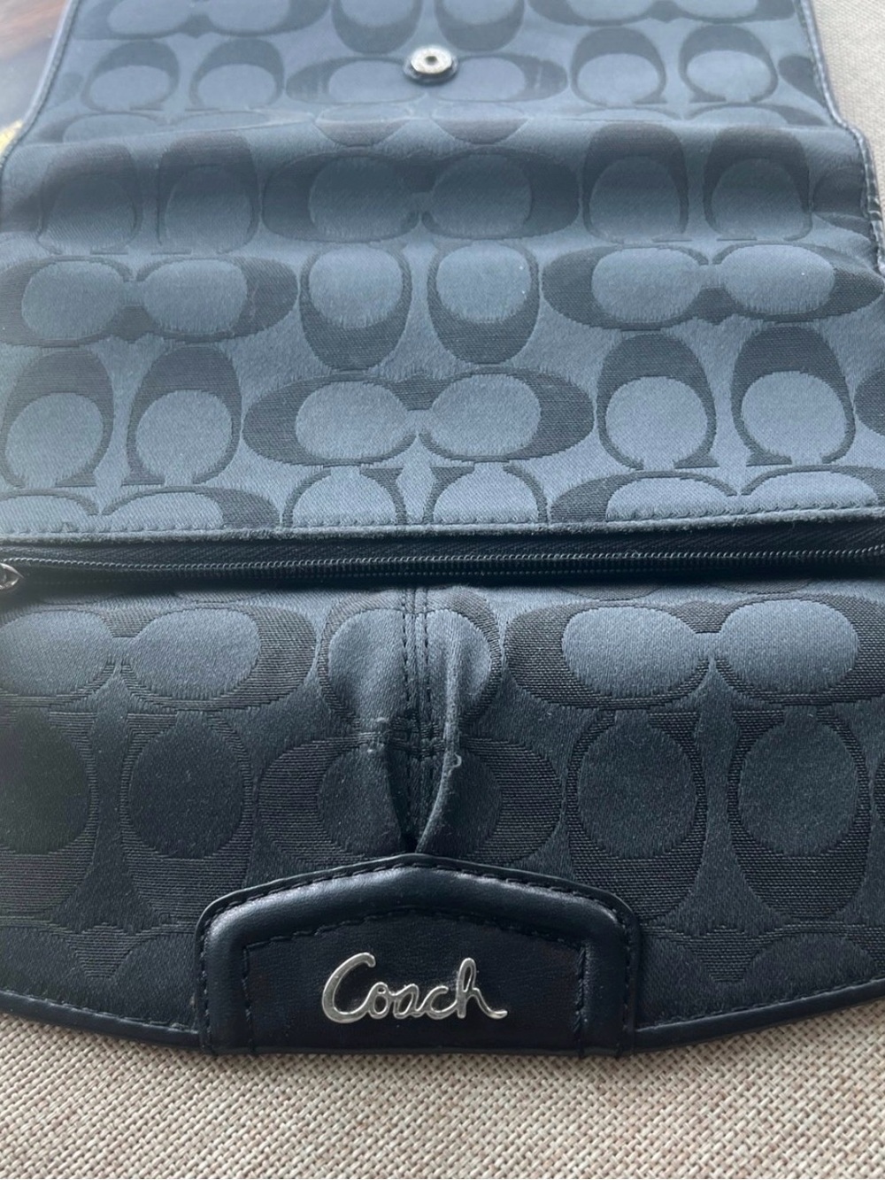 Coach Ashley Signature Satin Campbell Checkbook Wallet. - Picture 9 of 9